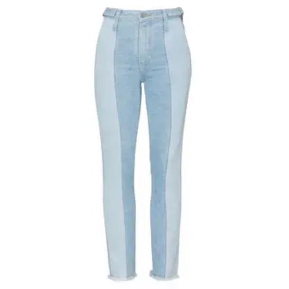 AG Adriano Goldschmied Isabelle two-tone paneled Jeans - Picture 2 of 8